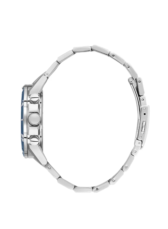 BEVERLY HILLS POLO CLUB Polo Club Men's Watch, Multi Function Display and Metal Strap - BP3599X.360, Silver
