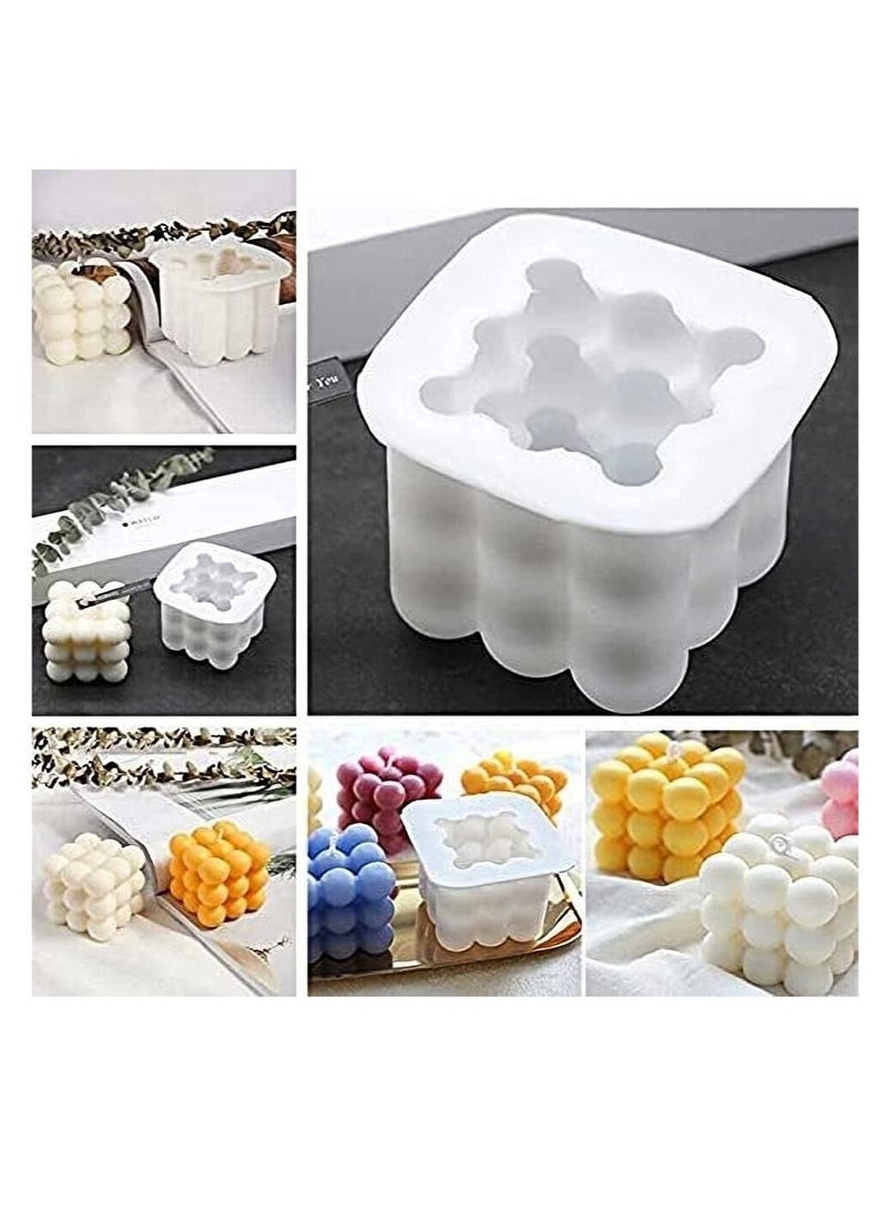 SYOSI 2 Pack Candle Moulds, Silicone Candle Moulds, Candle Making Kit Supplies, Silicone Mould for Handmade Candle Soap Cake Mousse Ice Cream  - Image 2