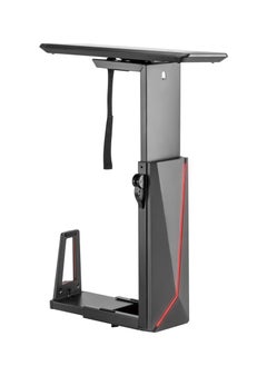 AFTERWORK AFTERWORK Glide X Deluxe Gaming Under Desk CPU Holder with RGB Lighting and Sliding Track - Adjustable, Space-Saving, and Customizable (Black)  - Image 5