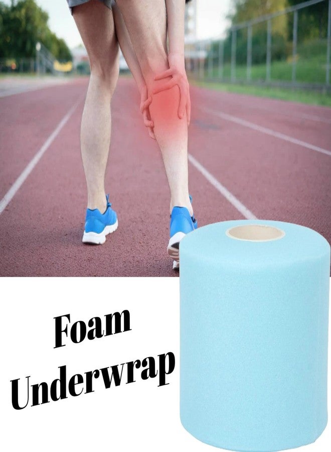 Ymiko Foam Underwrap, Foam Underwrap Sports Wrap Mutifunctional Foam Underwrap Sports Foam Pre Wrap Athletic Tape for Elbow Knees Ankles(blue) - Image 4