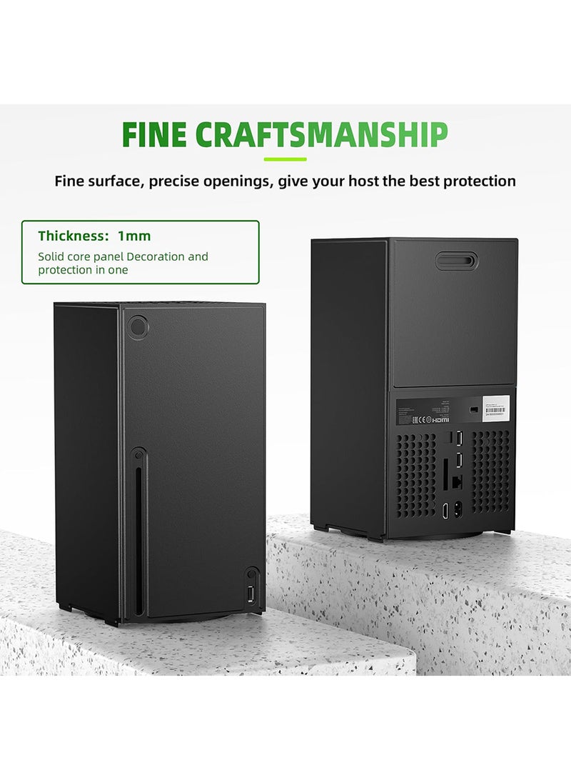 Magnetic Smart Wraps for Xbox Series X Console, Full Protection Protective Cover Case for Xbox Series X Accessories with Premium PU Leather and Soft Inner Lining - Image 4