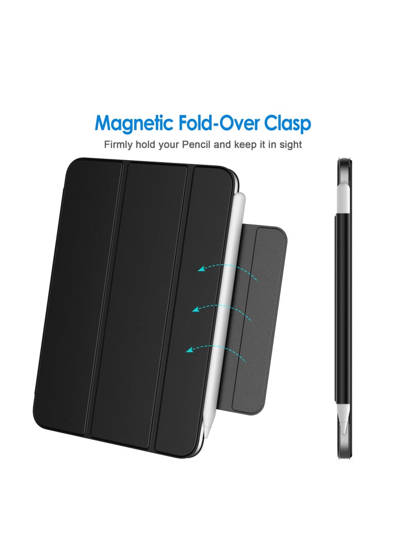 جي تيك حافظة مغناطيسية متوافقة مع iPad mini 6 8.3 بوصة 2021 موديل تدعم الجيل الثاني من قلم الشحن المغناطيسي، غطاء لوحي ذكي نحيف مع خاصية الاستيقاظ والنوم التلقائي باللون الأسود - Image 5