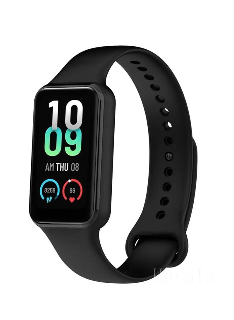 Sport Band Compatible With Amazfit Band 7 Fitness Tracker Replacement Strap Soft Silicone Wristband Bracelet For Amazfit Band7