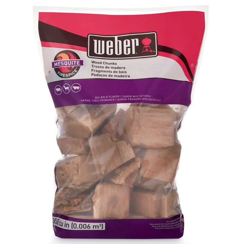 Weber Mesquite Wood Chunks, for Grilling and Smoking, 4 lb. - Image 4