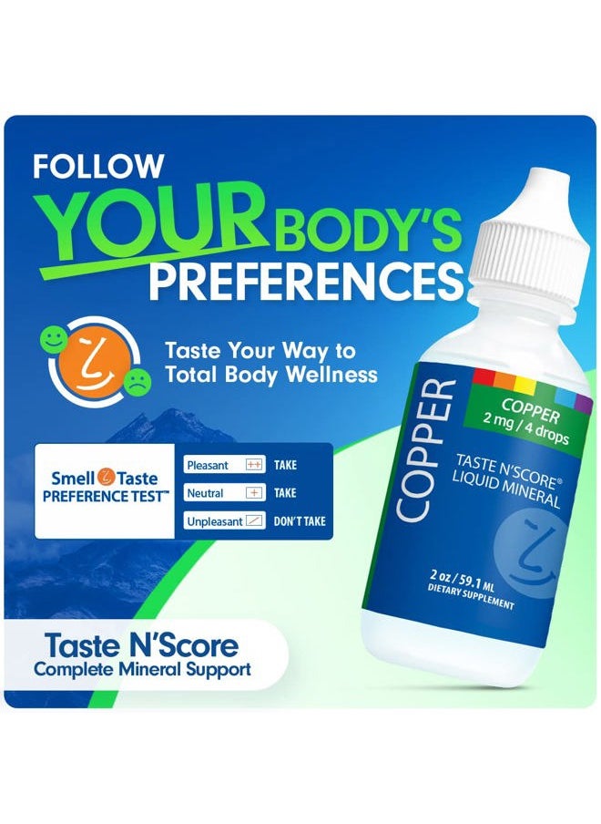 SENSEable Supplements Taste N' Score Copper Liquid Ionic Supplement; 100% Pure; 2 mg; 177 Servings  - Image 4