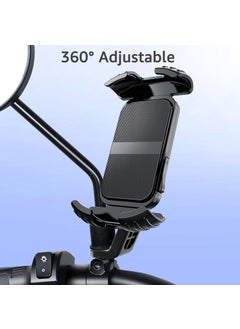 Apera MT27 Lock System Mirror Mounted Motorcycle Phone Holder Horizontal and Vertical Use  - Image 5