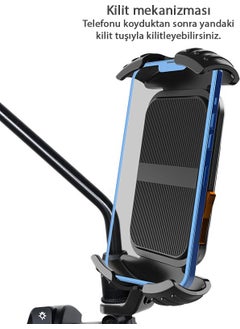 Apera MT27 Lock System Mirror Mounted Motorcycle Phone Holder Horizontal and Vertical Use  - Image 3