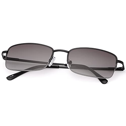 MIRYEA Full Lens Reading Glasses Spring Hinge UV Protection Sunglasses Blue Light Blocking Sun Readers for Men Women Outdoor Driving Safety Eyeglasses Anti Glare Tinted Shades Eyewear Not Bifocals - Image 3