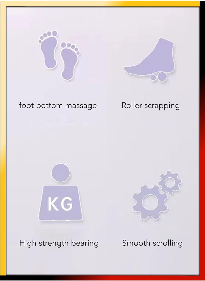 DBLEW - Shiatsu Acupressure Foot Massager Roller with Magnetic Bead Ultimate Stress Relief Blood Circulation Deep Relaxation Ideal for Plantar Fasciitis Feet Pain and Heel Spurs Trigger Point Pressure Massage - Image 1