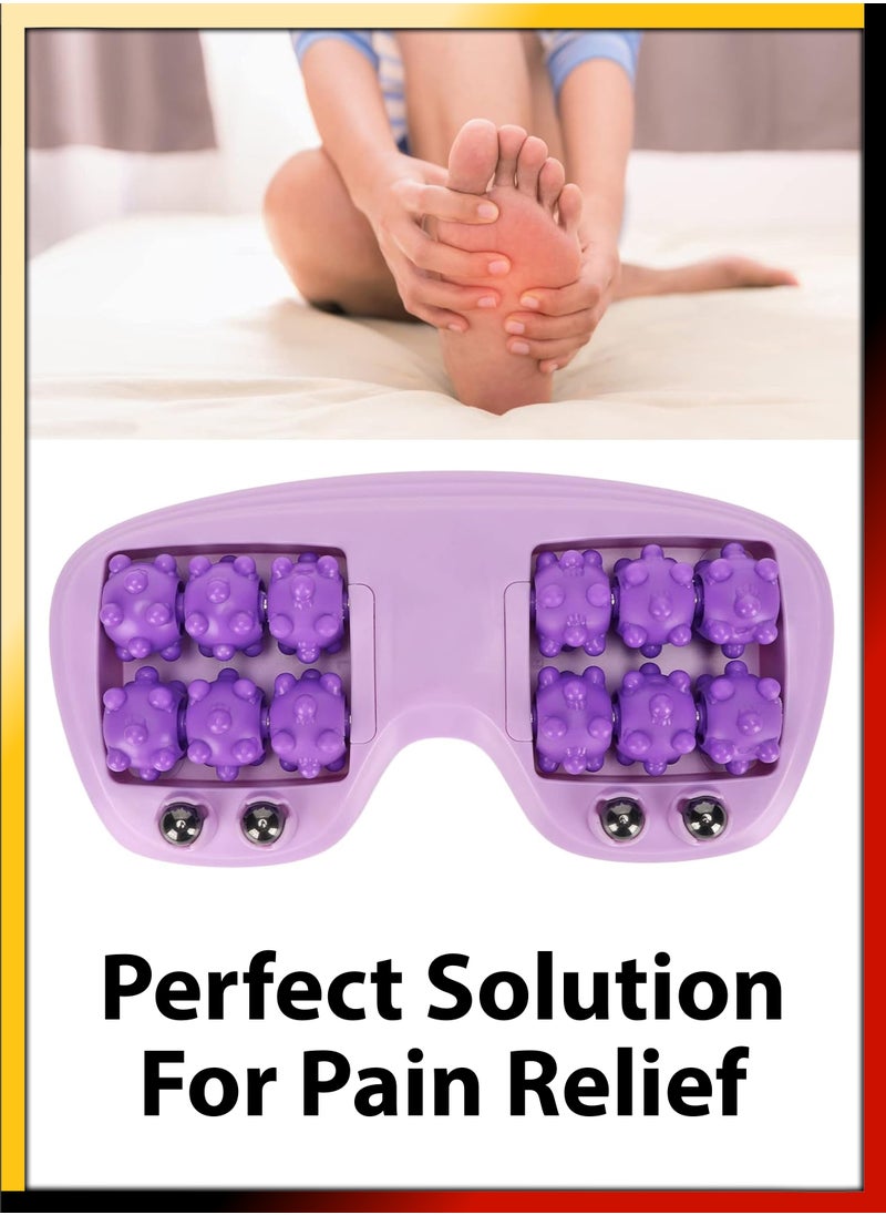 DBLEW - Shiatsu Acupressure Foot Massager Roller with Magnetic Bead Ultimate Stress Relief Blood Circulation Deep Relaxation Ideal for Plantar Fasciitis Feet Pain and Heel Spurs Trigger Point Pressure Massage - Image 1