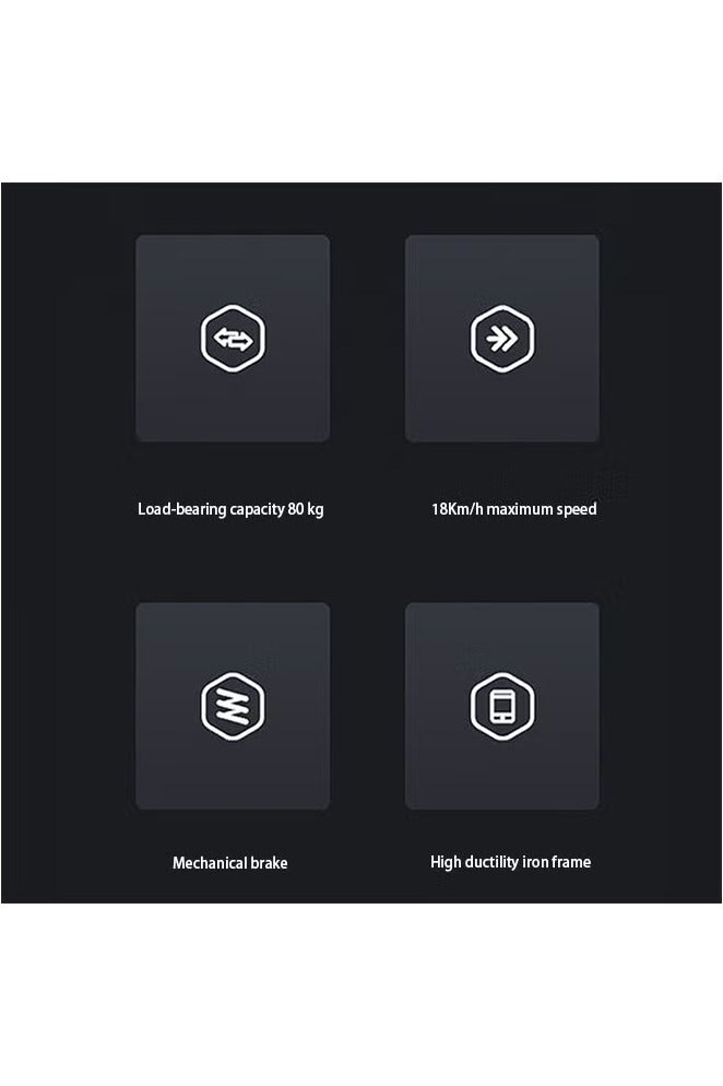 Favarey Electric Kick Scooter with Rear Basket and Front Light Foldable Comfortable Seat, Battery Capacity 36V 5.2Ah Sports Pneumatic Frame Load Basket Up to 80KG Number of Wheels:2 Aluminum Body - Image 5