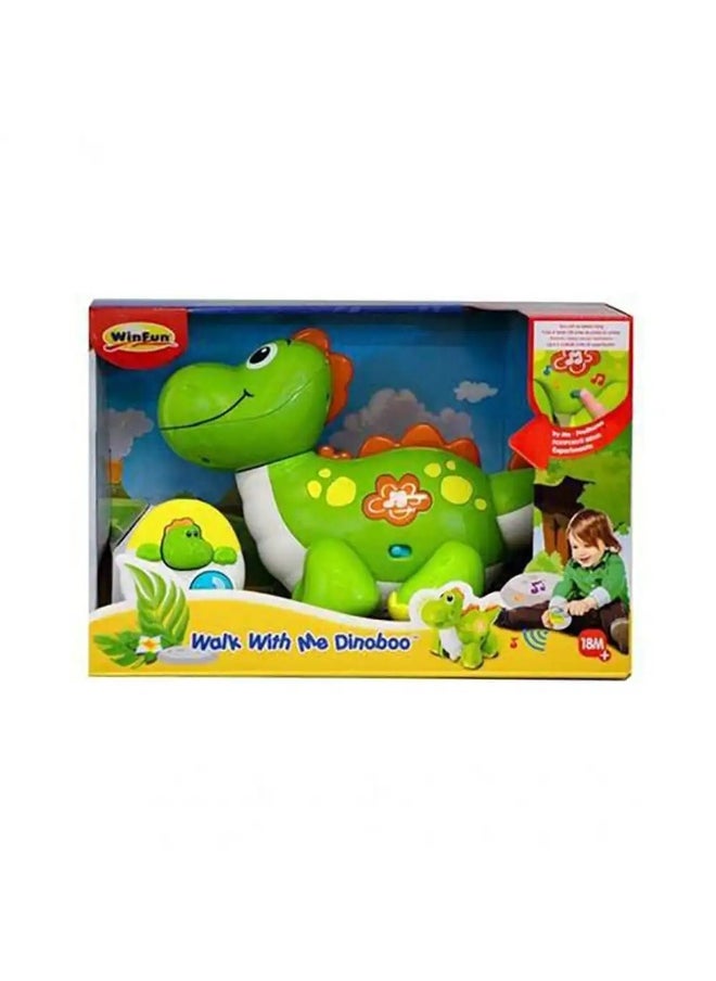 WinFun WinFun Walk With Me Dinoboo Dinosaur Toy (25.91 × 11.68 × 19.56 cm, Green)  - Image 1