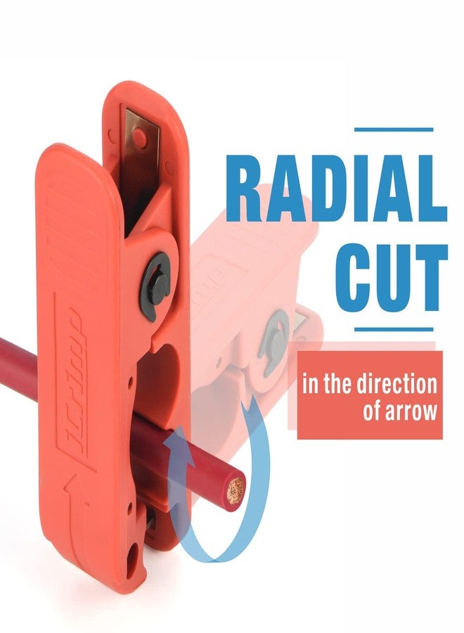 IWISS iCrimp ICP-240 Cable Stripper for AWG 12 to 4/0 Round Cables, Radial Wire Stripper with 2 Extra Blades - Image 2