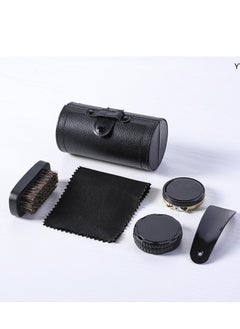 Generic Shoe Polish and Brush Gift Set - Shoe Horn and Sponge Brush for Shoe Cleaning and Leather Shoe Care  - Image 1