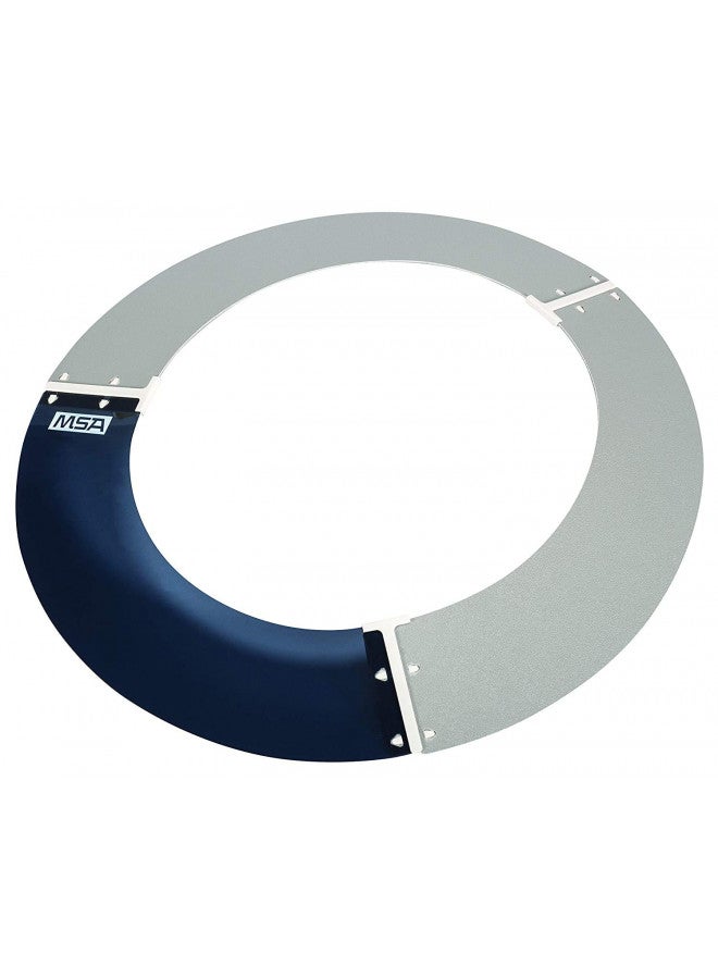 MSA 697410 V-Gard Sun Shield - Standard V-Gard Hat/Full Brim Attachment, Polyurethane Brim Extender, Smoke-Tinted Lexan, Added Sun & Heat Protection, Reusable & Replaceable Hard Hat Accessory - Image 1