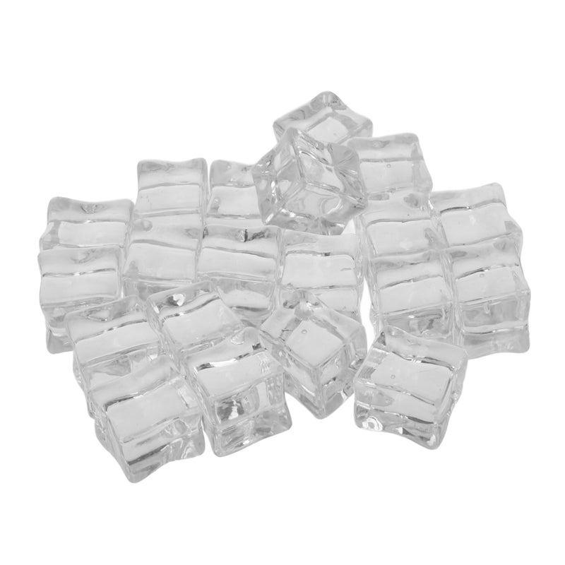Clear Fake Ice Cubes 20Pcs Realistic Plastic Simulation Ice For Bar Decor Photography Props - Image 2