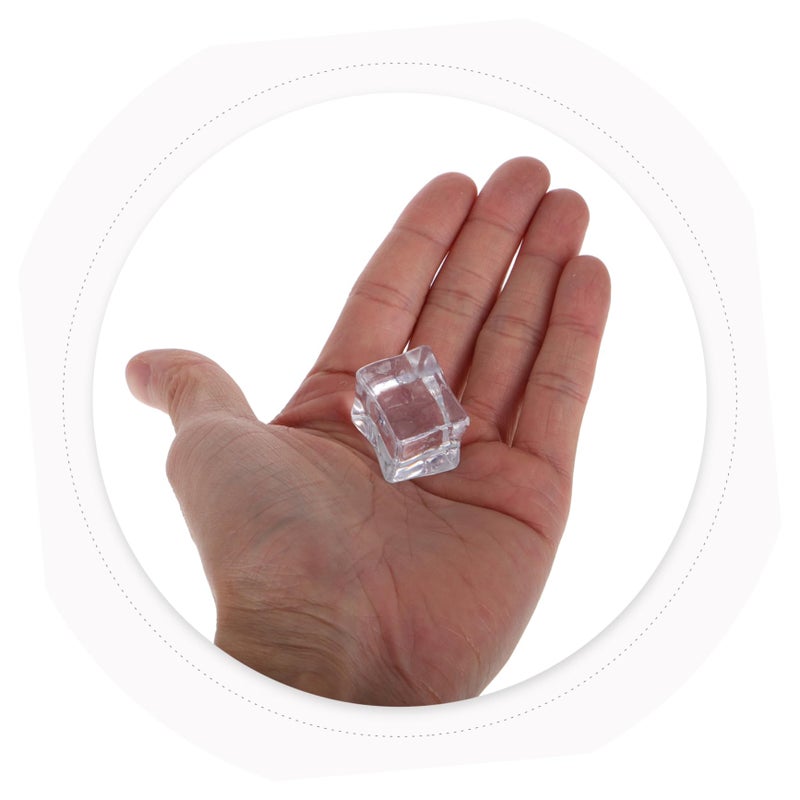 Clear Fake Ice Cubes 20Pcs Realistic Plastic Simulation Ice For Bar Decor Photography Props - Image 5