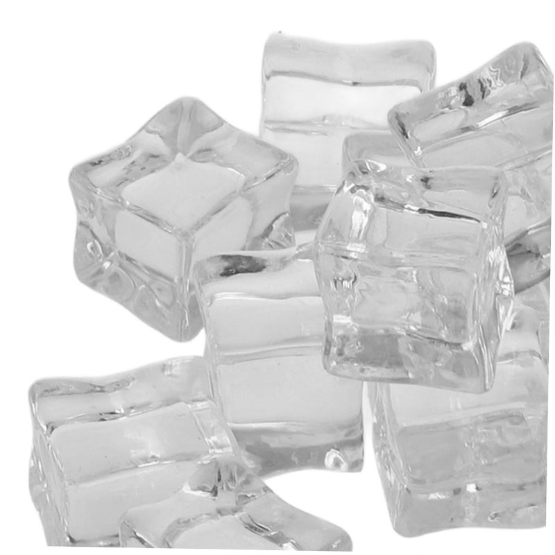 Clear Fake Ice Cubes 20Pcs Realistic Plastic Simulation Ice For Bar Decor Photography Props - Image 4