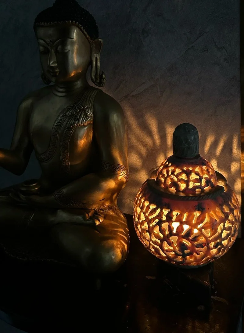 Tohfa Luxe Tohfa Luxe The Majestic Hand-Carved Marble Bukhoor & Diffuser Oil Burner
