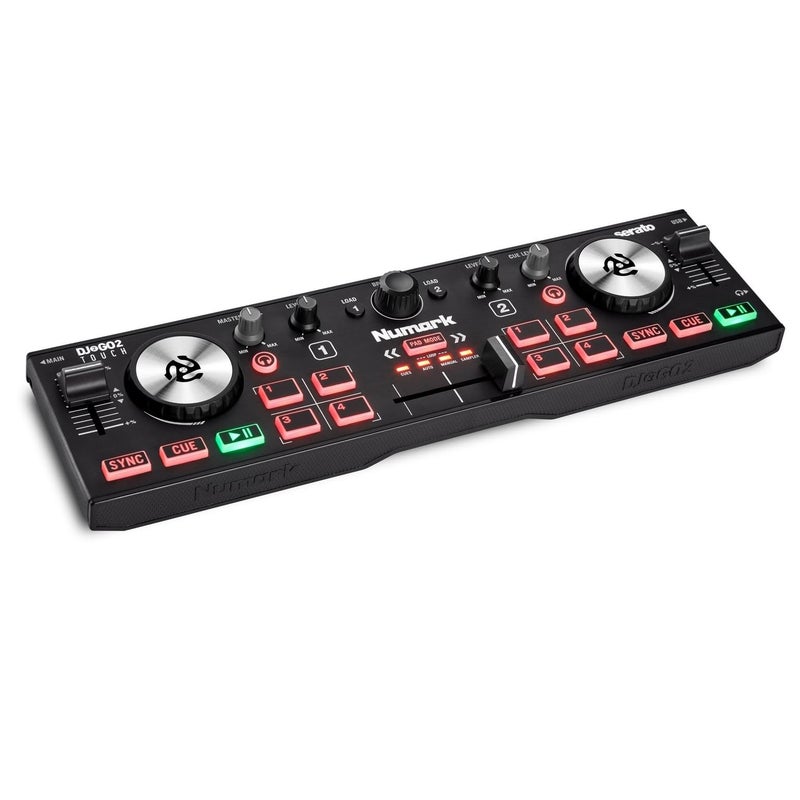 وحدة تحكم دي جي Numark DJ2GO2 Touch المدمجة مع خلطتين وواجهة صوتية وSerato Lite