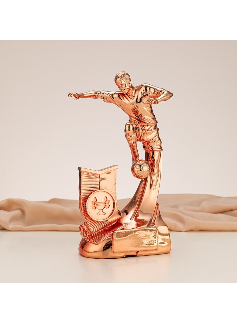 KUYING New Creative Resin Football Trophy 10x6x19cm 