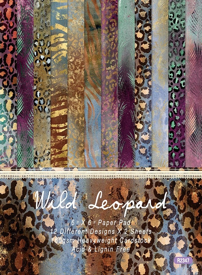 YASMEN Scrapbook Paper 6X6, Card Making Supplies, Single-Sided Cardstock Paper Pads, Decorative Craft Paper, Abstract Art Pattern Paper Pack, Decopodge Papers, Scrapbooking junk journal Supplies-24 Sheets - Image 1