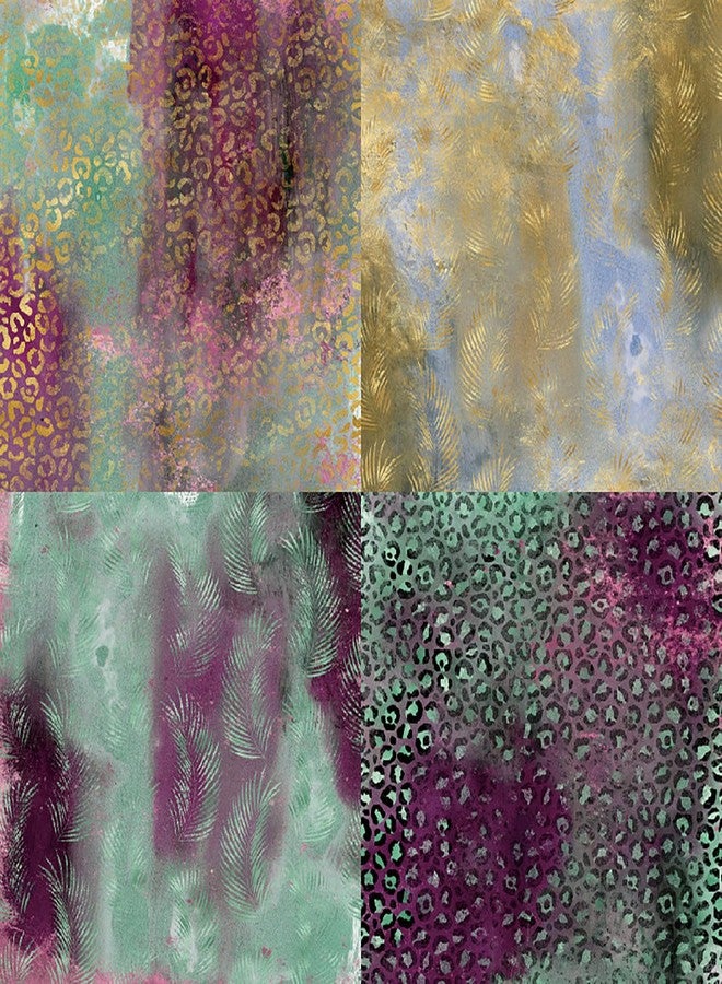 YASMEN Scrapbook Paper 6X6, Card Making Supplies, Single-Sided Cardstock Paper Pads, Decorative Craft Paper, Abstract Art Pattern Paper Pack, Decopodge Papers, Scrapbooking junk journal Supplies-24 Sheets - Image 3