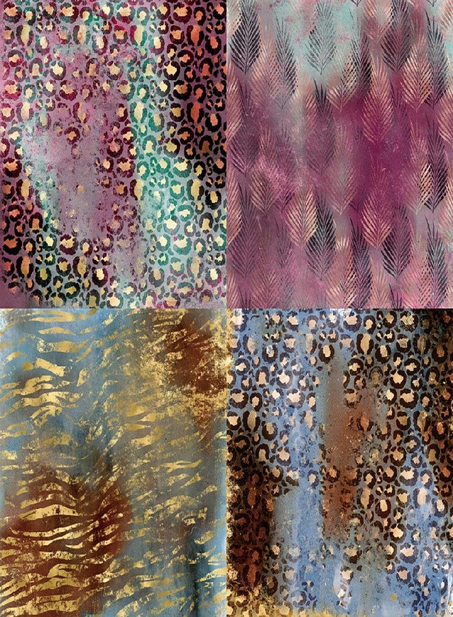 YASMEN Scrapbook Paper 6X6, Card Making Supplies, Single-Sided Cardstock Paper Pads, Decorative Craft Paper, Abstract Art Pattern Paper Pack, Decopodge Papers, Scrapbooking junk journal Supplies-24 Sheets - Image 2