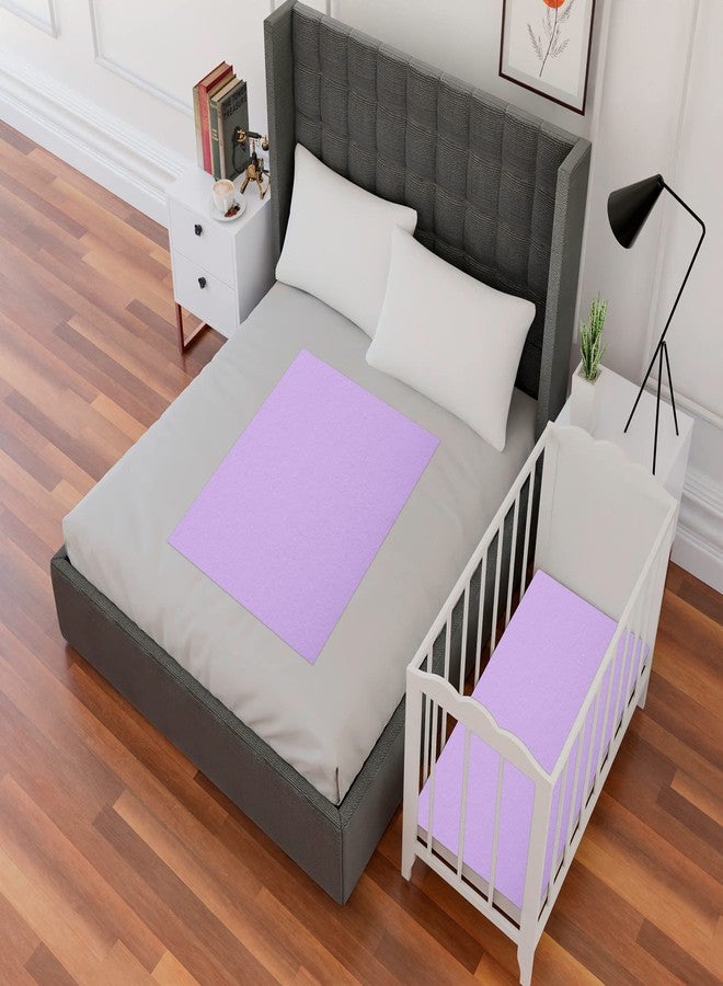 AVI FastDry Cotton Extra Absorbent Waterproof and Reusable Bed Protector/Dry Sheet for Baby- Large 100x140 cm -Purple, Pack of 2 - Image 5