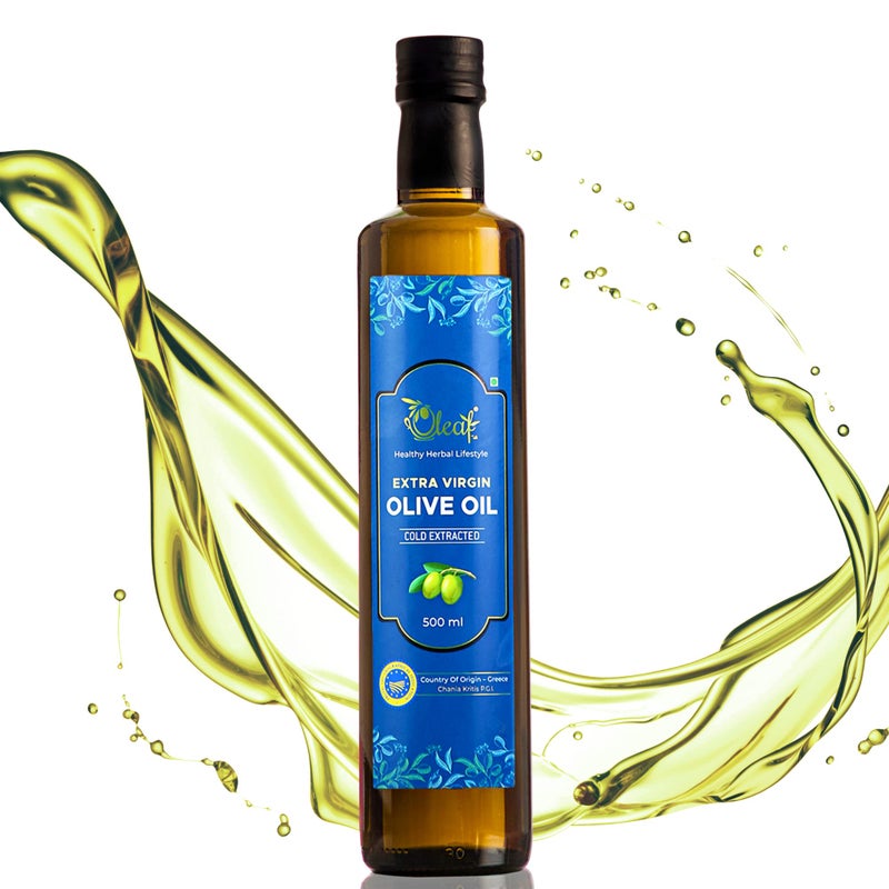 Oleaf Extra Virgin Olive Oil | Imported Pure olive oil from Greece | 100% Natural and Healthy | Cold pressed olive oil for cooking and other uses (500 ML) - Image 5
