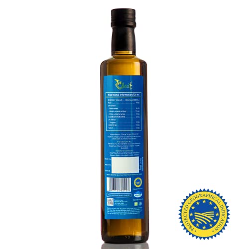 Oleaf Extra Virgin Olive Oil | Imported Pure olive oil from Greece | 100% Natural and Healthy | Cold pressed olive oil for cooking and other uses (500 ML) - Image 2