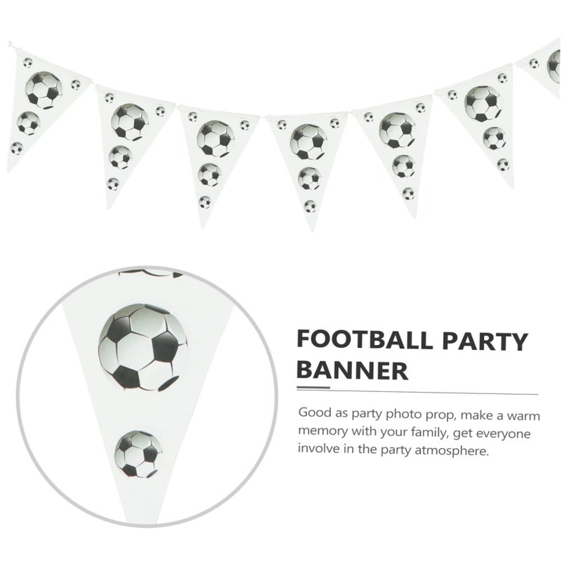 Soccer Football Birthday Banner Triangle Flag Party Decorations 12 Feet - Image 4