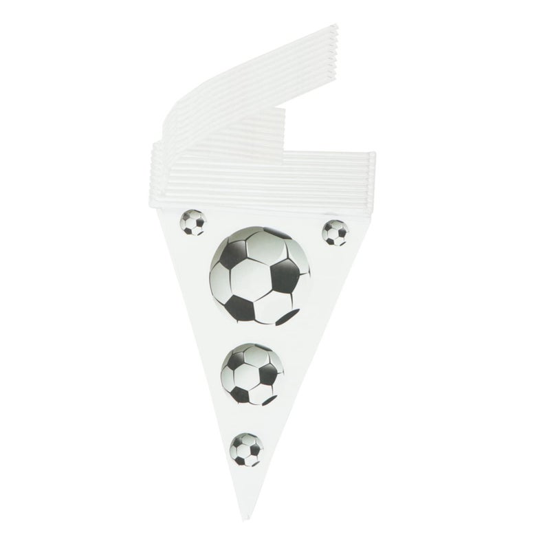 Soccer Football Birthday Banner Triangle Flag Party Decorations 12 Feet - Image 2