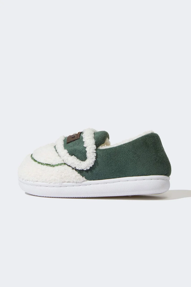 Defacto Boy Flat Sole Plush Home Slippers