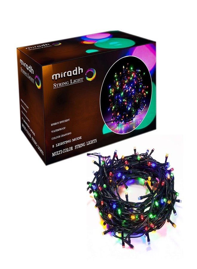 MIRADH 30M 120 Led Outdoor String Lights Decoration 8 Modes Diwali Lights for Decoration for Home,Lights for Diwali Decoration,led Lights for Home Decoration led Strip Lights (Multicolor) - Image 1