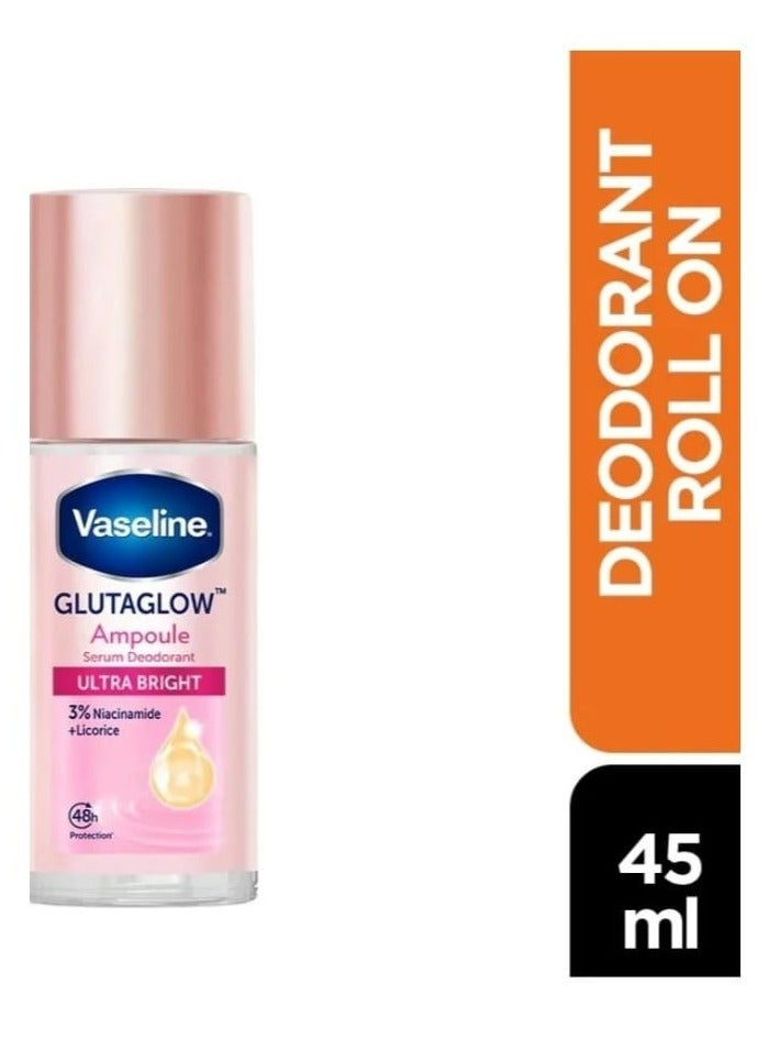 Vaseline Glutaglow Ultra Bright Ampoule Serum Deodorant - 45ml - Image 2