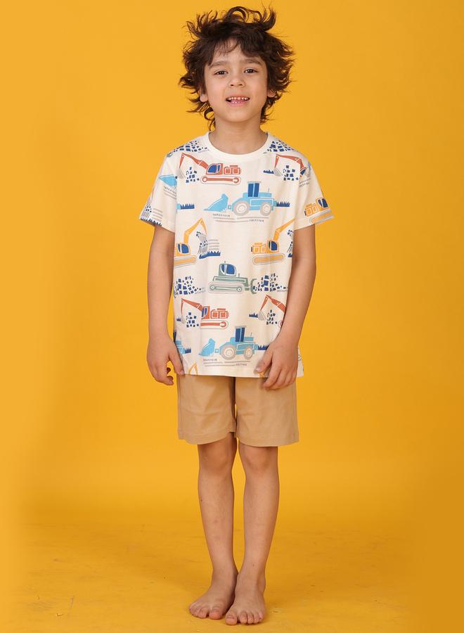 Anthrilo Anthrilo All-Over Print Short Sleeve T-Shirt and Shorts Set - Image 2