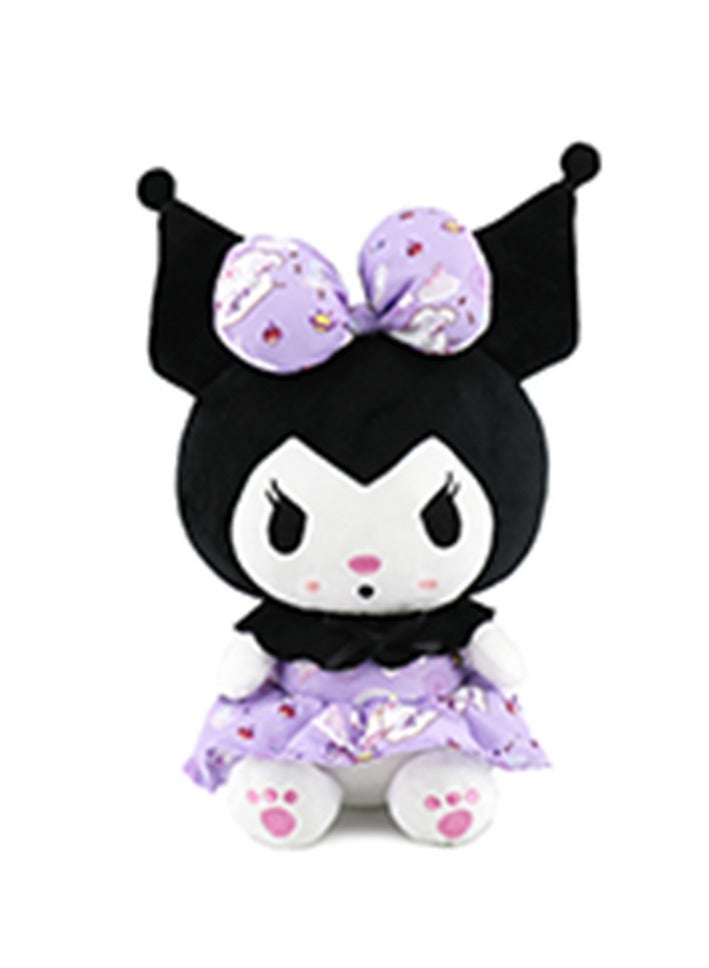 Kuromi Plush Toys Little Devil Cartoon Series Soft Toys Cute Anime Soft Plush Dolls Filled Pillows Children and Girls Fans (Grey)  - Image 3