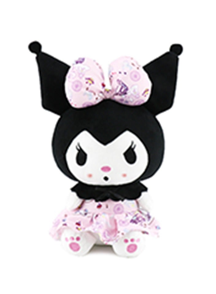 Kuromi Plush Toys Little Devil Cartoon Series Soft Toys Cute Anime Soft Plush Dolls Filled Pillows Children and Girls Fans (Grey)  - Image 4