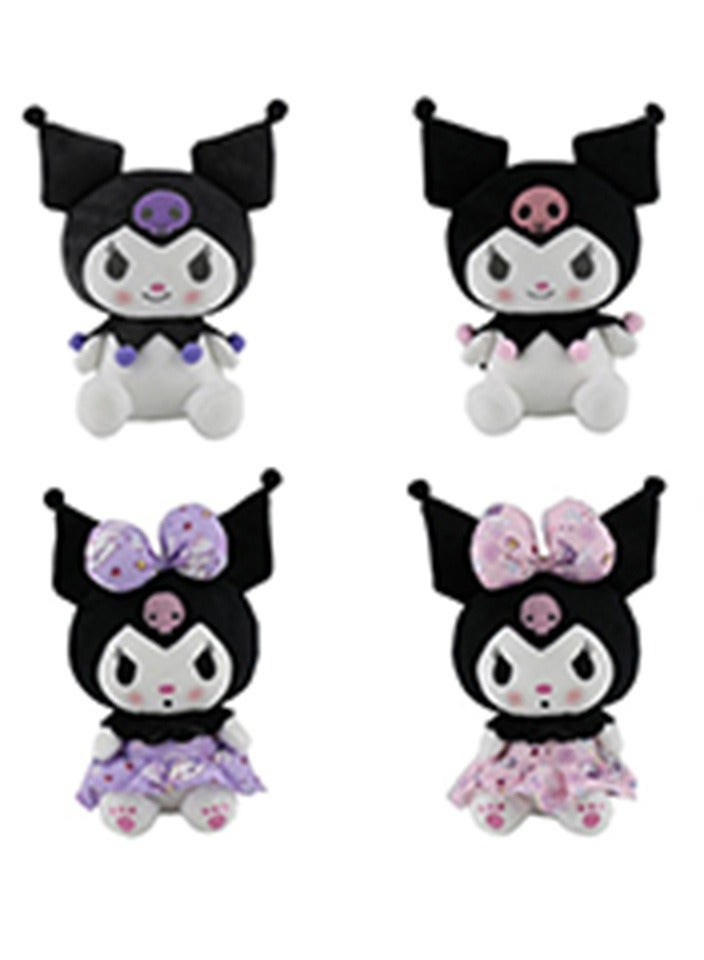 Kuromi Plush Toys Little Devil Cartoon Series Soft Toys Cute Anime Soft Plush Dolls Filled Pillows Children and Girls Fans (Grey)  - Image 5