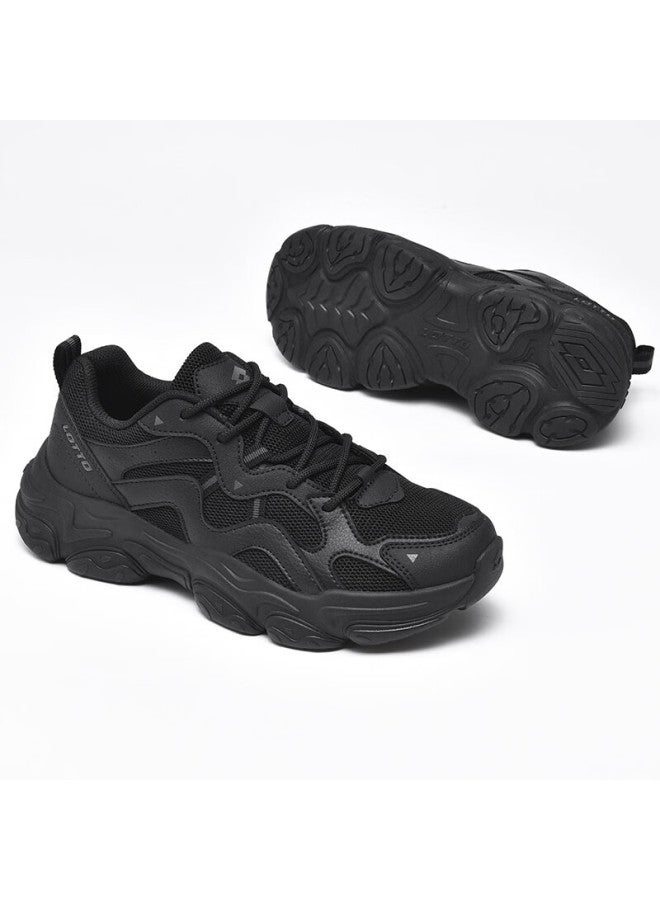 Lotto Men's Sports Shoes Autumn Retro Dad Sneakers Outdoor Hiking Casual Shoes Black 43 - Image 4