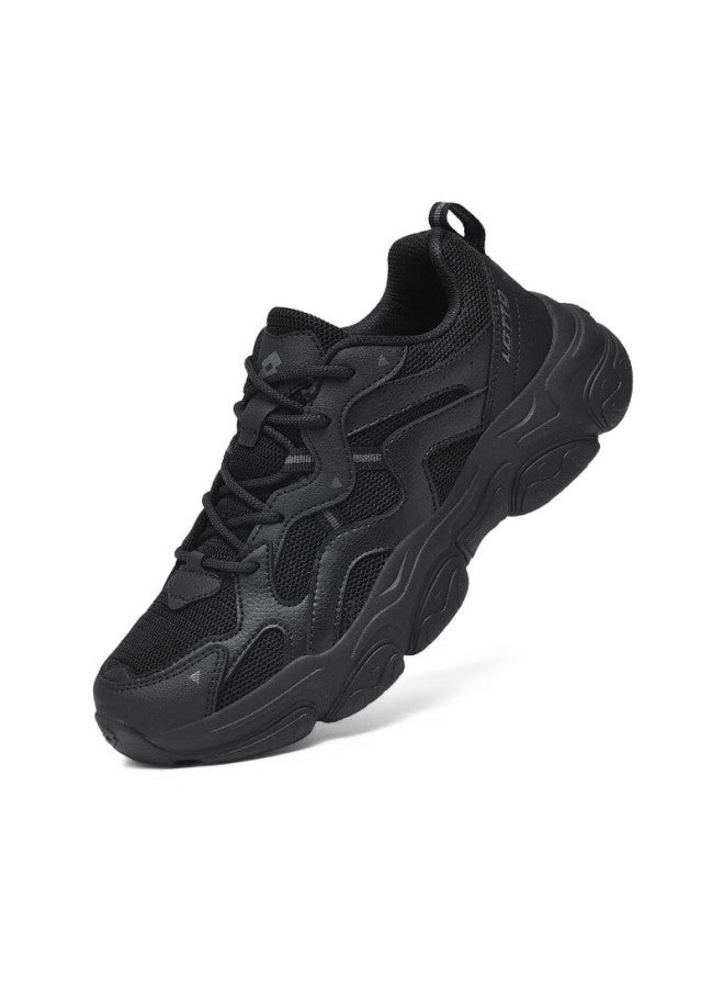 Lotto Men's Sports Shoes Autumn Retro Dad Sneakers Outdoor Hiking Casual Shoes Black 43 - Image 5