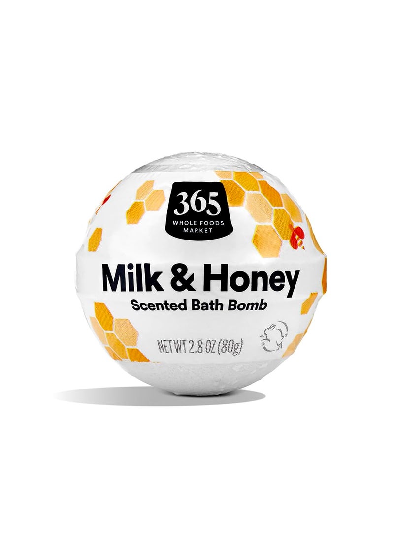 whole foods market - 365 by Whole Foods Market Fizzing Bath Bomb Milk  Honey 28 Ounce - Image 1