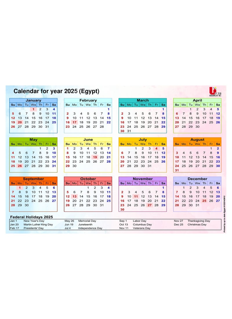 Generic - 2025 WALL CALENDER - Image 1