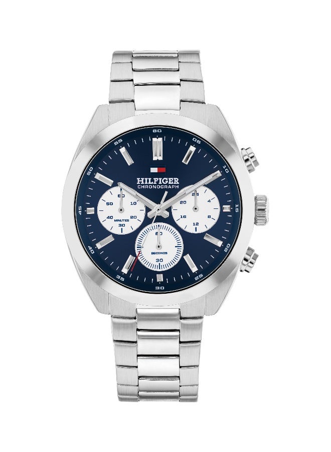 Tommy Hilfiger Men's Chronograph Watch with Blue Dial and Stainless Steel Bracelet - 1710722 - Image 2