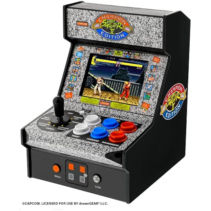 STREET FIGHTER 2 CHAMPION EDITION MICRO PLAYER-FULLY PLAYABLE, INCLUDES CO/VS LINK FOR MULTIPLAYER ACTION, 7.5 INCH COLLECTIBLE, FULL COLOR DISPLAY, BATTERY OR MICRO USB POWERED (DGUNL-3283) - Image 3