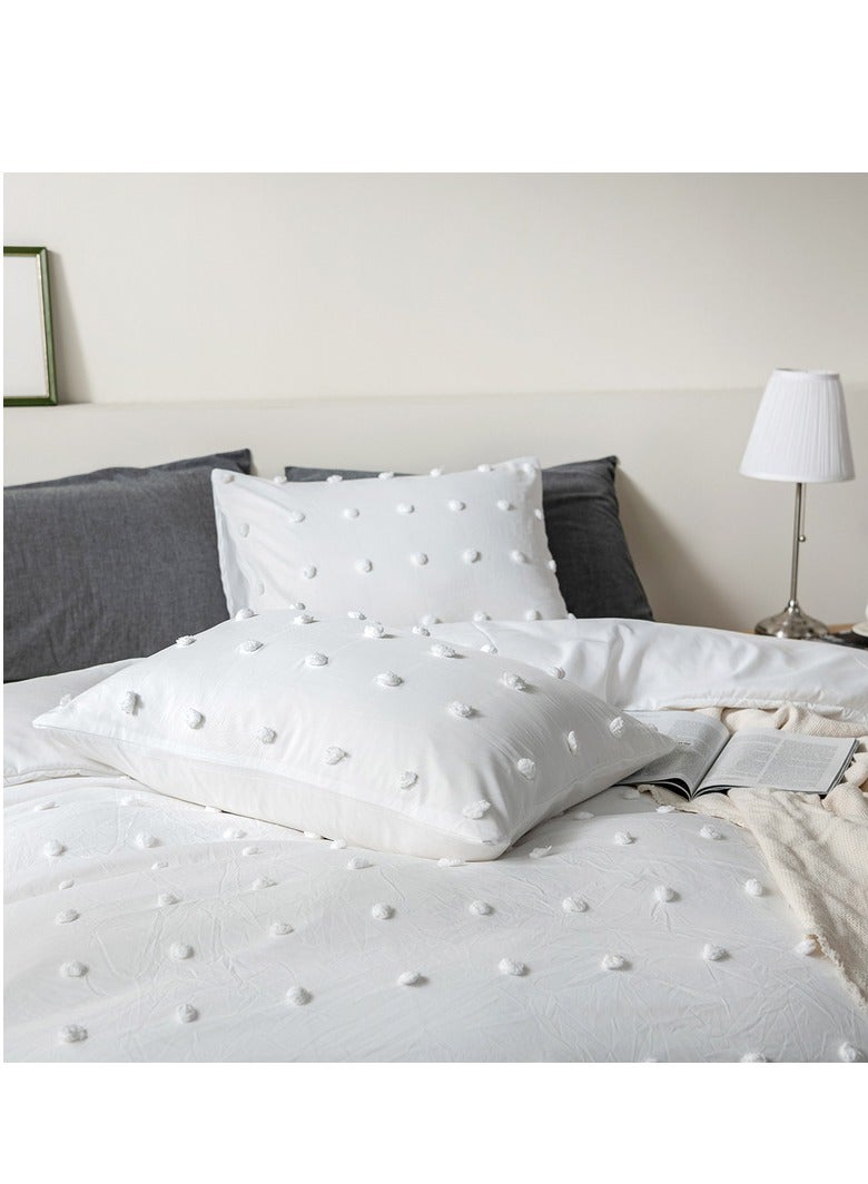 HOMETOPIA Hometopia 6-Piece King Size Comforter Bedding Set – Ultra-Soft Quilted Blanket 230×260 cm with Deep Fitted Sheet 200×200+30 cm & 4 Pillow Covers 50×75 cm – Breathable, Hypoallergenic, All-Season Microfiber Bed Set with Elegant Embossed Design for Double Bed, Hotel, Guestroom, Daily Use – Machine Washable & Fade-Resistant - Image 2