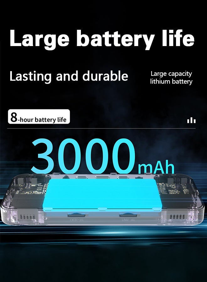  أمباون R36H وحدة ألعاب محمولة عتيقة مع نظام لينكس مفتوح المصدر، معالج Cortex-A35، بطاقة TF بسعة 128 جيجا توفر أكثر من 30,000 لعبة كلاسيكية، شاشة IPS بحجم 3.5 بوصة، جهاز ألعاب محمول كلاسيكي - بنفسجي - Image 3