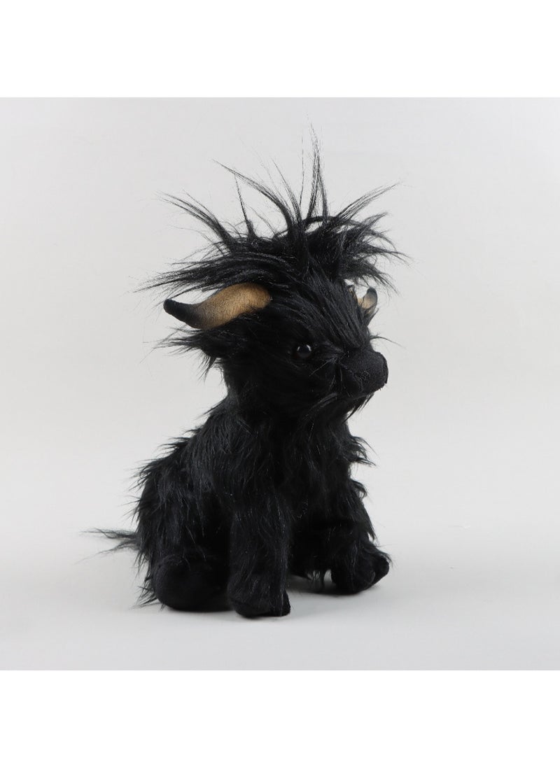 Generic - 25 CM Cute Yak Plush Doll Soft Stuffed Toys For Boys And Girls Gift (Black) - Image 1