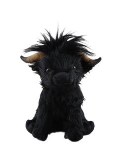25 CM Cute Yak Plush Doll Soft Stuffed Toys For Boys And Girls Gift (Black)